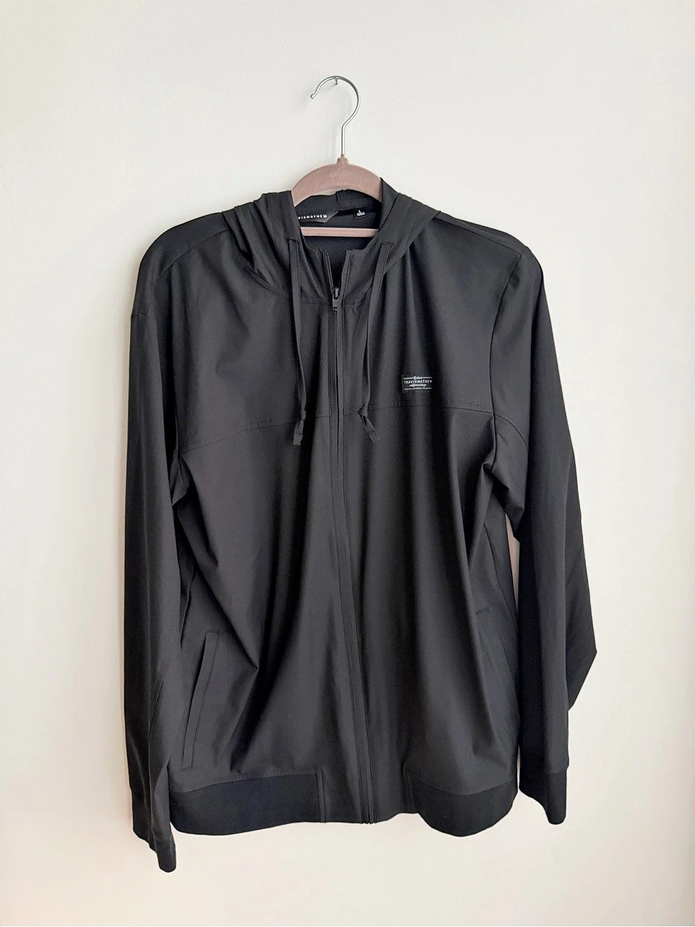 Travis Mathew Men’s Lightweight Zip Hoodie in Black